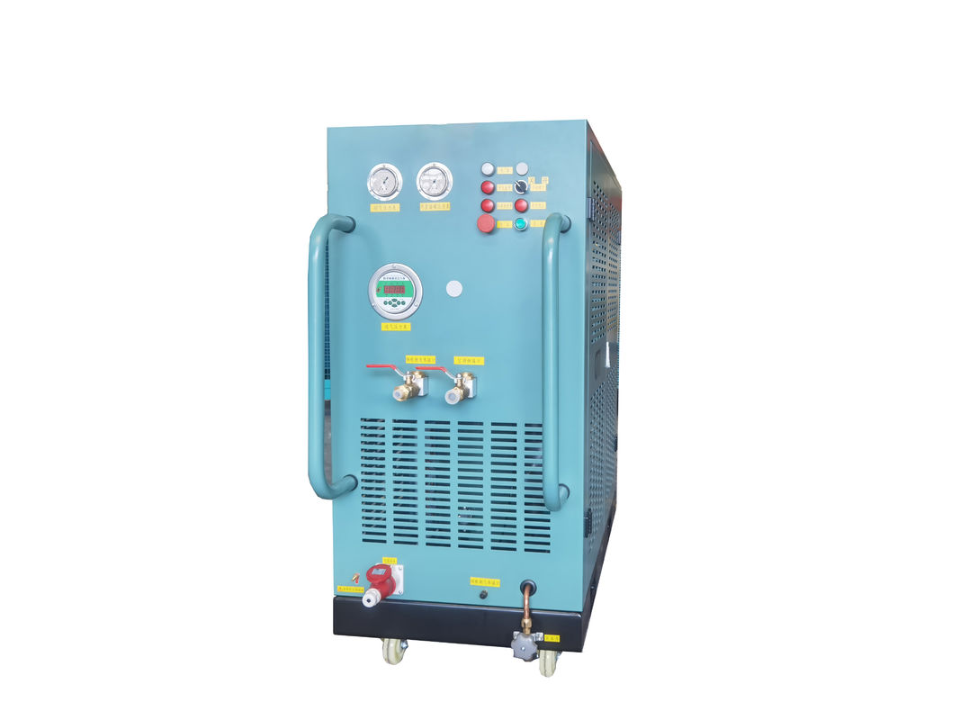 R134a refrigerant vapor recovery pump ac recharge machine 7HP oil less ISO tank recovery charging machine