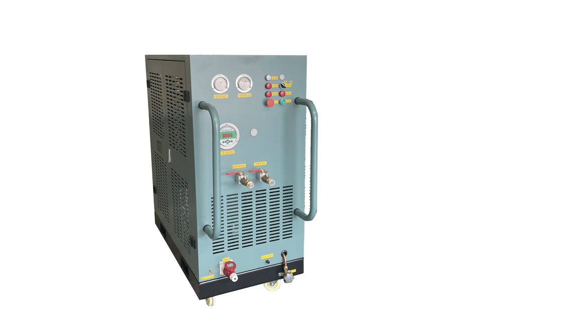 R134a refrigerant vapor recovery pump ac recharge machine 7HP oil less ISO tank recovery charging machine