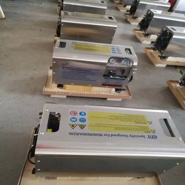 R290 explosion proof refrigerant recovery pump ac recharge machine 1HP ATEX R600 recovery charging machine