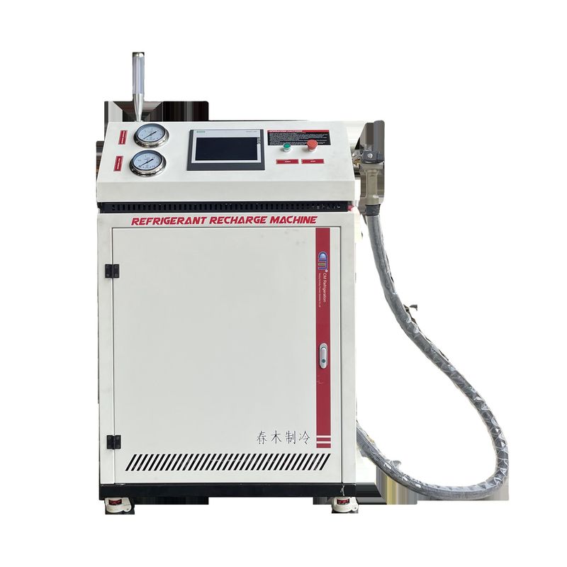 New Gas Liquid Charging Machine Refrigerant Oil Charging Filling System CM8600 With Print / Scran And Recovery Function