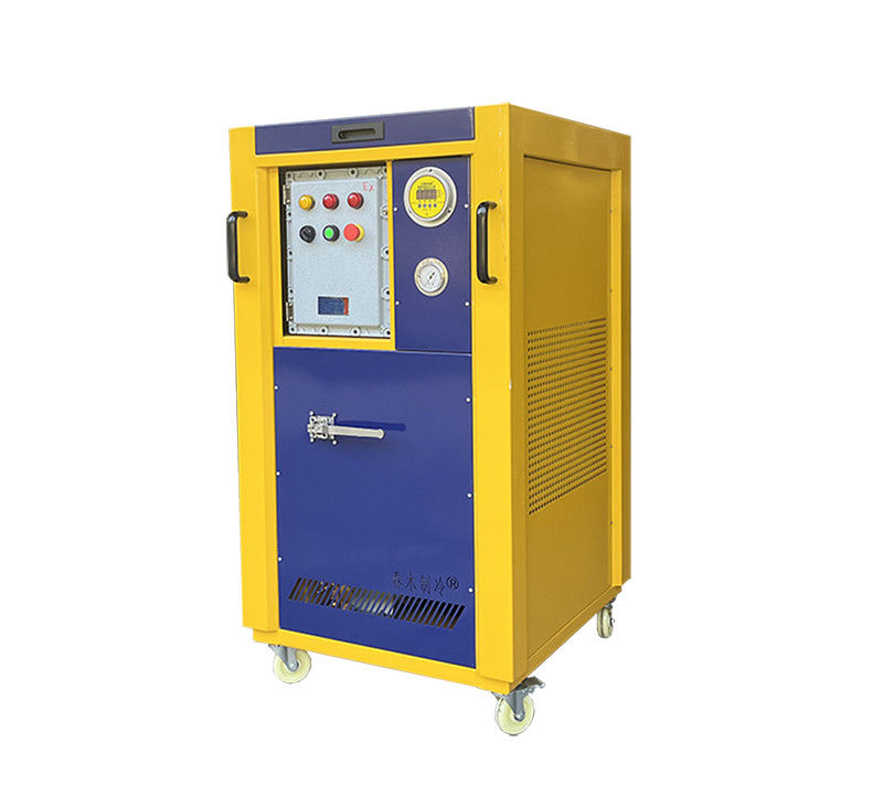 R22 R410a refrigerant freon gas recovery unit 4hp oil less A/C recovery and recharge machine