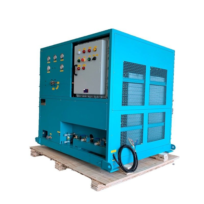 explosion proof refrigerant gas recovery machine 25HP full oil less recovery unit a/c recovery recharge station