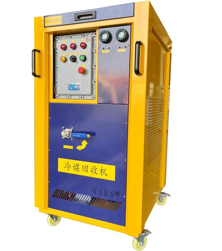 explosion proof refrigerant gas recovery unit R32 R290 hydrocarbon recovery charging machine 4HP recovery pump