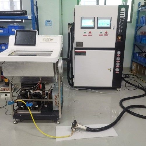 Dual System Refrigerant Charging Machine Fully Automatic Air Conditioning Freon Filling Machine A/C Gas Charging Station R134a R32 Charging Equipment