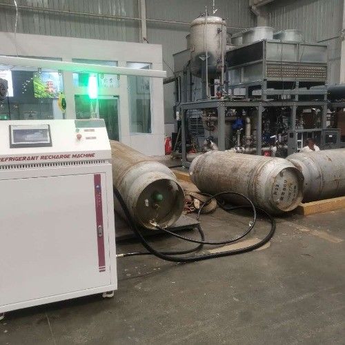 Single Filling System Automatic Refrigerant Recovery Ac Recharge Machine R32 Flammable Freon Recovery Gas Charging Machine
