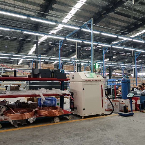 R410a R22 Gas Charging Station Auto Refrigerant Filling Machine